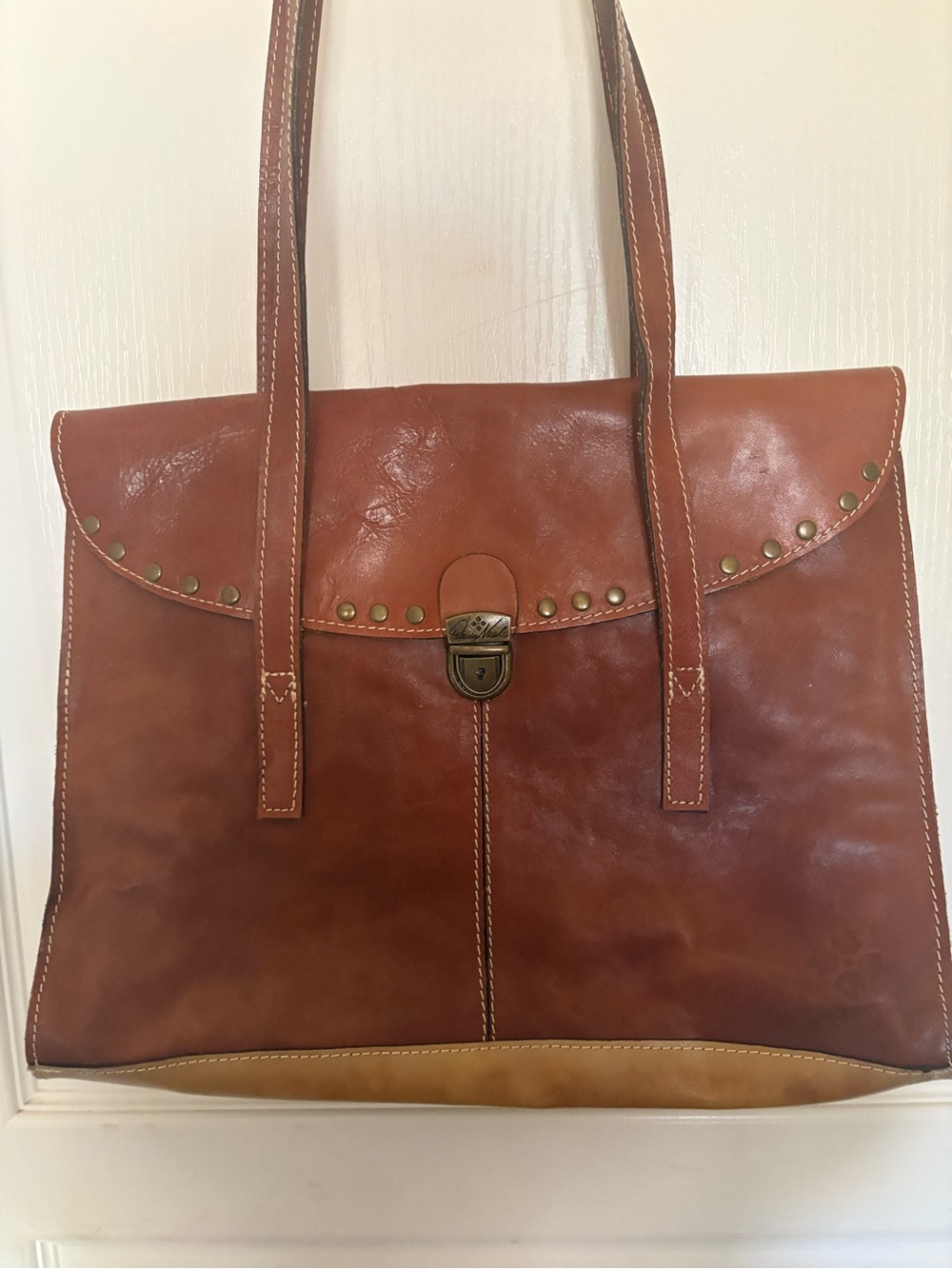 Patricia Nash Verbena Leather Satchel